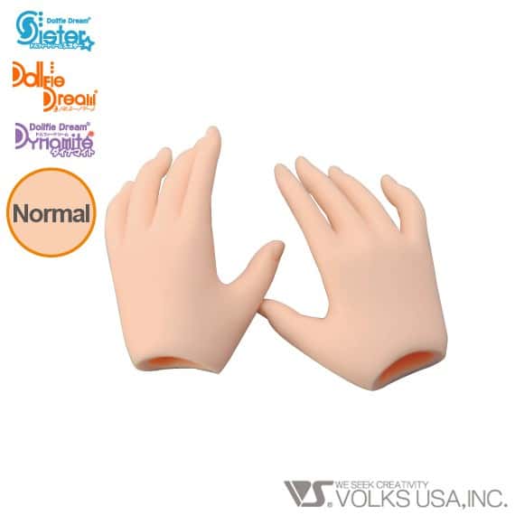 dd - H - 01 VOLKS DOLLFIE DREAM HANDS REGULAR HAND NORMAL - Dolls.moe