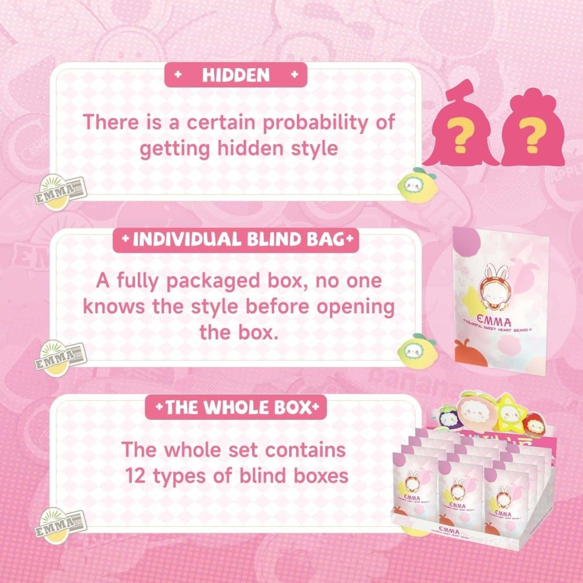 Emma Colorful Sweet Beans Series Blind Box Figure - Dolls.moe