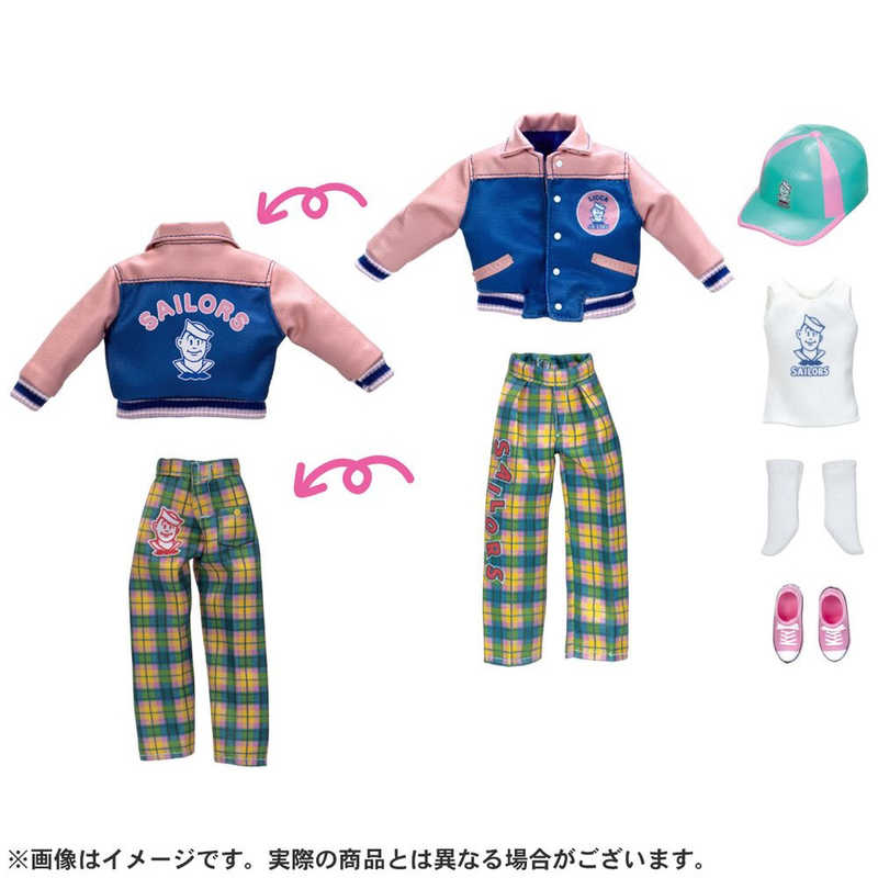 Licca Retro Sailors Stadium Jacket Fashion - Dolls.moe