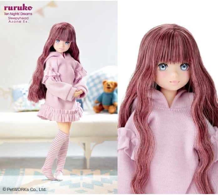 PETWORKS® RURUKO DOLL MUÑECA "TEN NIGHT DREAMS SLEEPYHEAD" NEW MINT IN BOX (NIB) - Dolls.moe