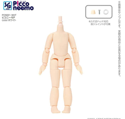 Picco Neemo 1/12 P Girl White Cuerpo Body - Dolls.moe