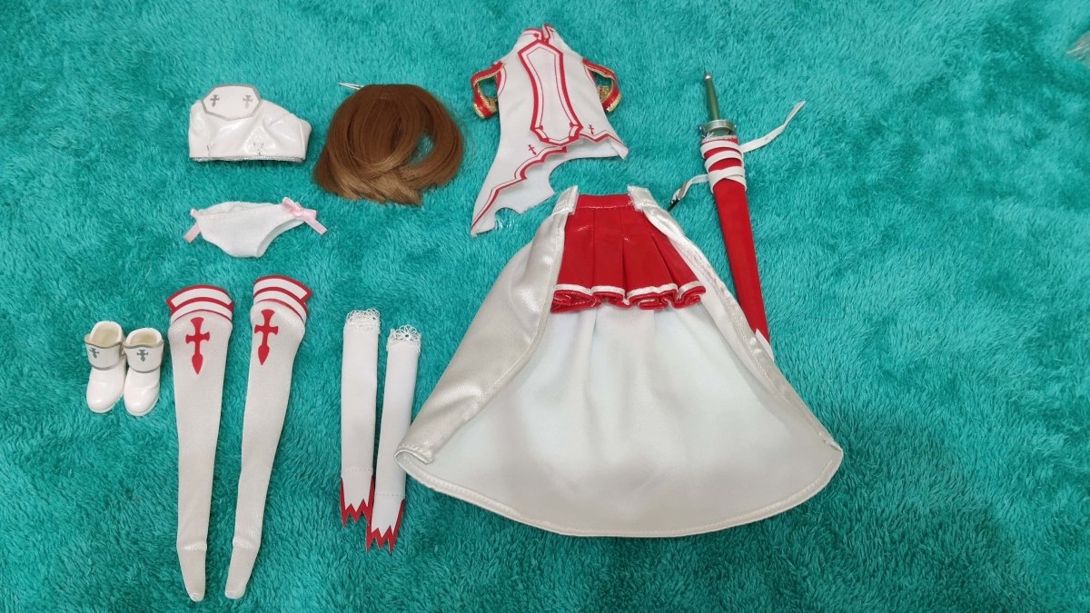 Pullip Asuna Sword Art Online OUTFIT ONLY Doll Clothing Dress - Dolls.moe
