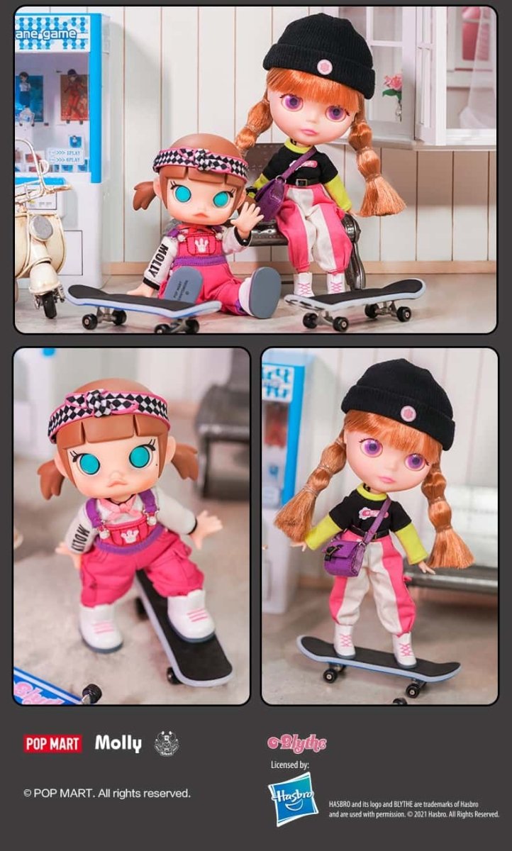 TAKARA® x Molly x PopMart BLYTHE DOLL "Skater Girl" NEW MINT IN BOX (NIB) - Dolls.moe