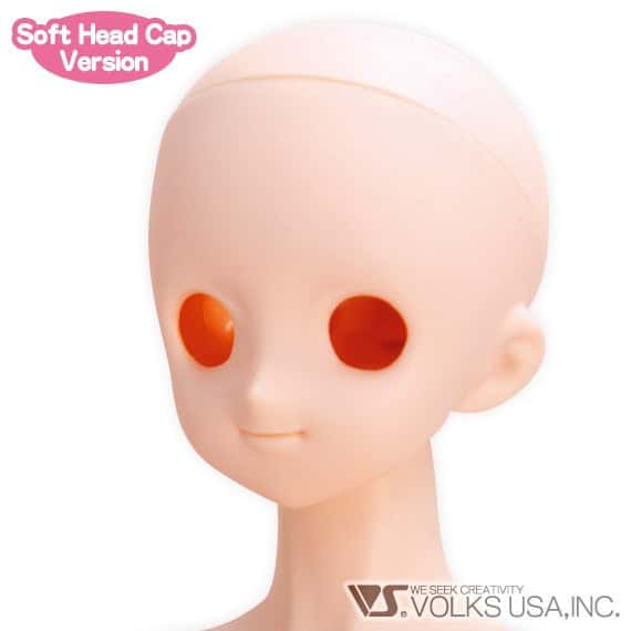 VOLKS DD Dollfie Dream Doll DDH - 04 Eye Hole Open Soft Cover ver. Normal Head Color Cabeza - Dolls.moe