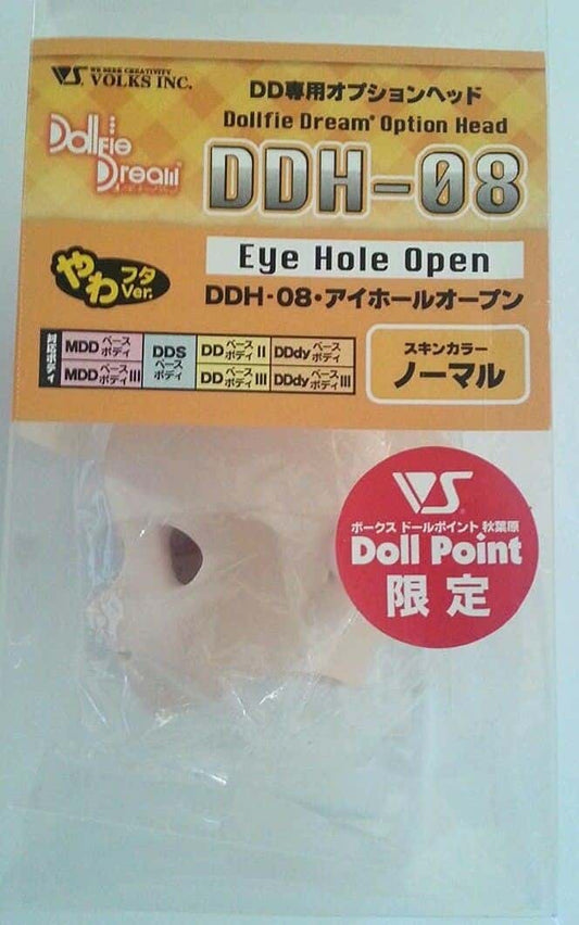 VOLKS DD Dollfie Dream Doll DDH - 08 Eye Hole Open Soft Cover ver. Natural Color Cabeza - Dolls.moe