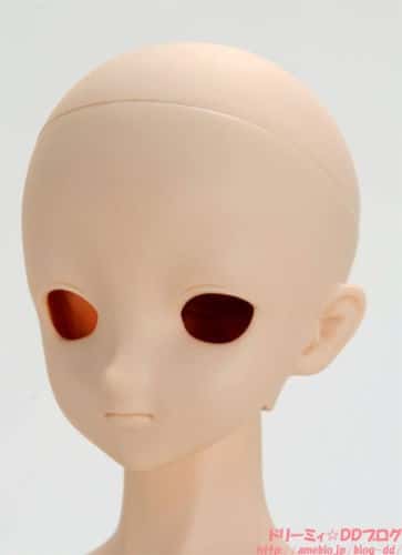 VOLKS DD Dollfie Dream Doll DDH - 09 Eye Hole Open Soft Cover ver. NATURAL Head Color Cabeza - Dolls.moe