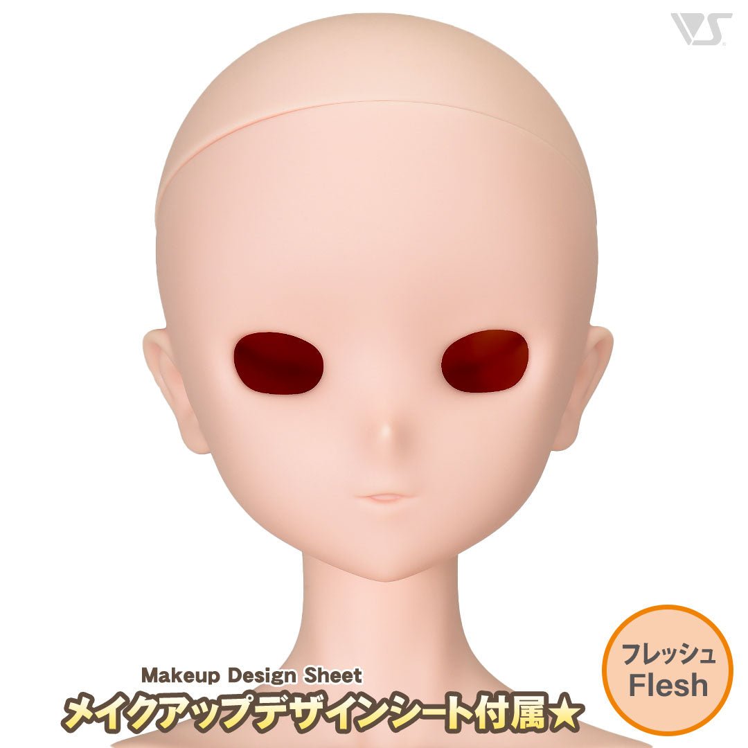 VOLKS DD Dollfie Dream Doll DDH - 33 Eye Hole Open Soft Cover ver. Flesh Head Color Cabeza - Dolls.moe