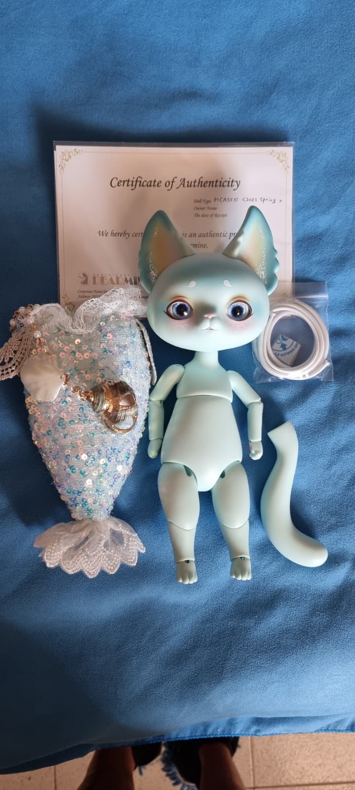 Dearmine Picasso Under the Sea 20cm Mint Green -