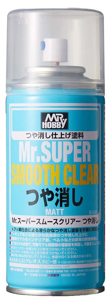 MR SUPER SMOOTH CLEAR Mr Hobby B530 ( MSC ) BARNIZ FIJADOR FIXATIVE MATT MATE / FLAT - Dolls.moe