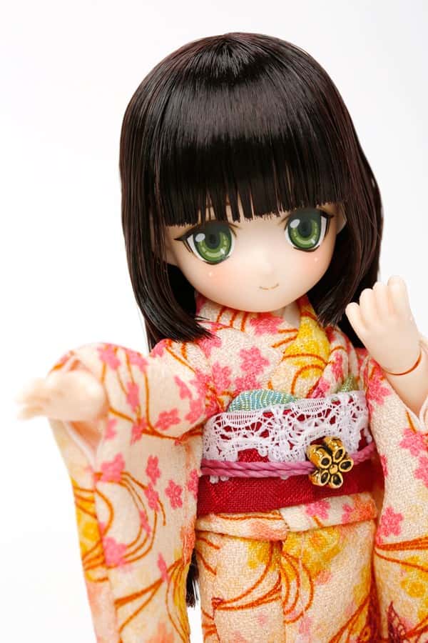 Obitsu 11cm series『 Mion 』Doll 1st obi color [Uguisuiro] - Dolls.moe