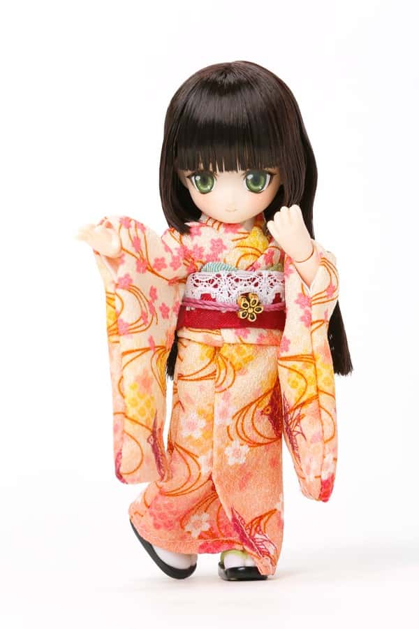 Obitsu 11cm series『 Mion 』Doll 1st obi color [Uguisuiro] - Dolls.moe