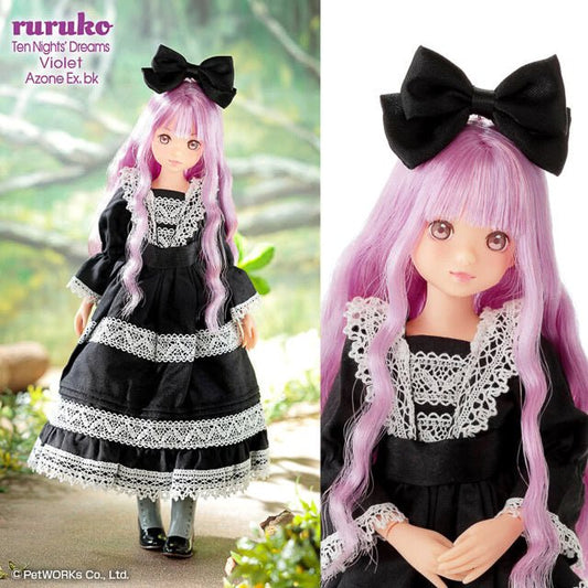 PETWORKS® RURUKO DOLL MUÑECA "Ten Nights Dreams Violet Night Black" NEW MINT IN BOX (NIB) (Copia) - Dolls.moe