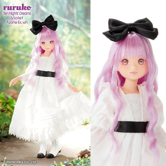 PETWORKS® RURUKO DOLL MUÑECA "Ten Nights Dreams Violet White" NEW MINT IN BOX (NIB) - Dolls.moe