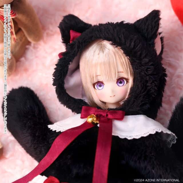 [PREORDER JUN - JUL] Azone Luminous Street Mii ~ Hug Mii Black Cat - Dolls.moe