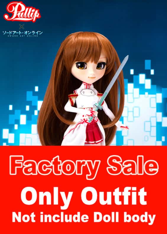 Pullip Asuna Sword Art Online OUTFIT ONLY Doll Clothing Dress - Dolls.moe
