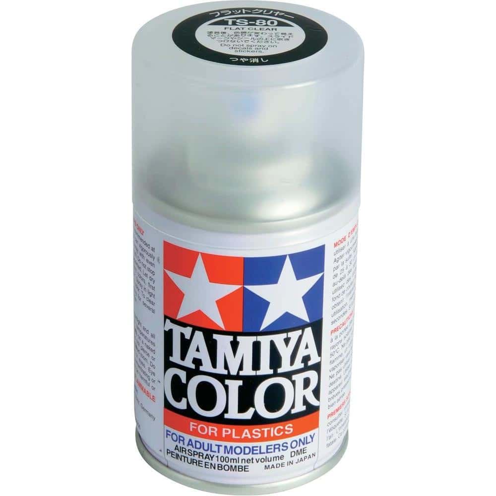 TAMIYA TS 80 ( MR SUPER CLEAR MSC ALTERNATIVE ) FLAT COAT SPRAY 100ml - Dolls.moe