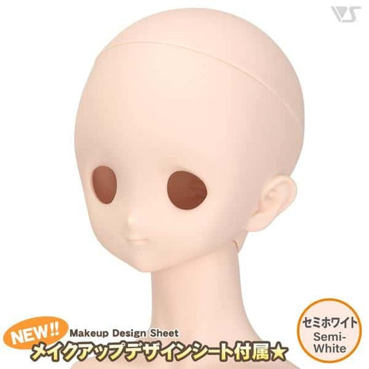 VOLKS DD Dollfie Dream Doll DDH - 22 Eye Hole Open Soft Cover ver. Semi - White Head Color Cabeza - Dolls.moe